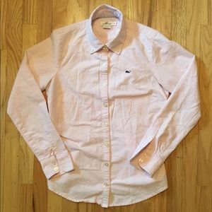 Womens Vineyard Vines Button Down Shirt Pink 0
